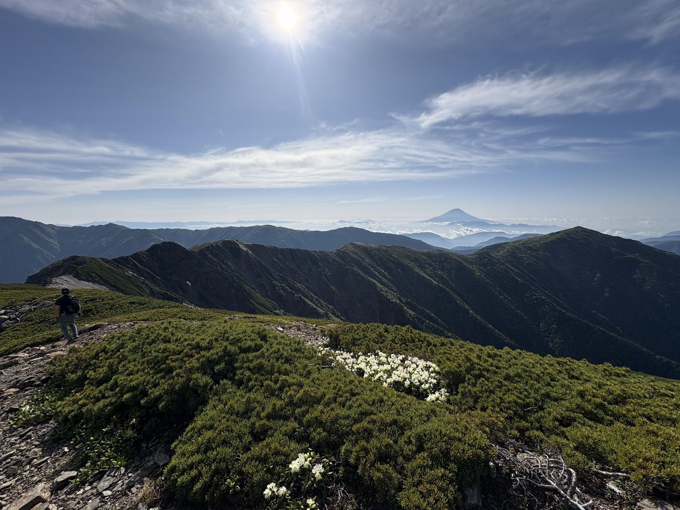 遙か遠く蝙蝠岳